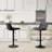 Lochie Swivel Adjustable Height Bar Stools Faux Leather Modern Barstools Upholstered Counter Stools-1433750547