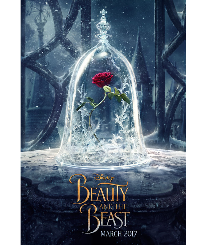 La Belle et la Bête, H 18 po x l 12 po