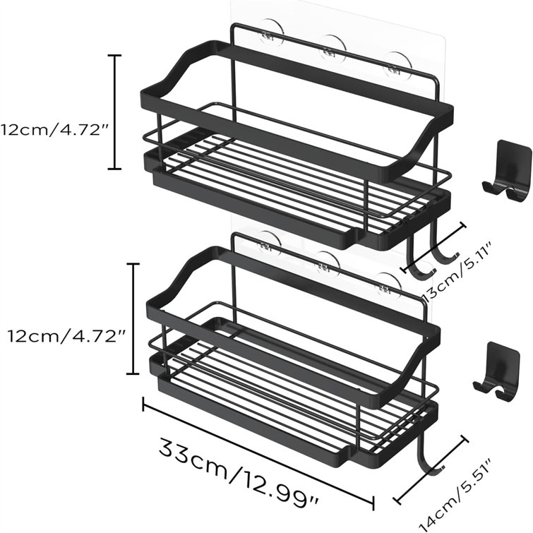 Rebrilliant Madihah Suction Stainless Steel Shower Caddy