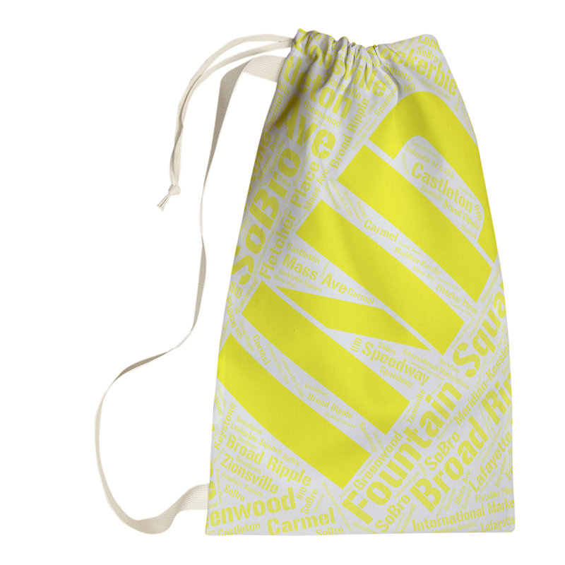 Laundry Hamper with Handles, Large (36" H x 28" W x 1.5" D), Yellow, Indianapolis