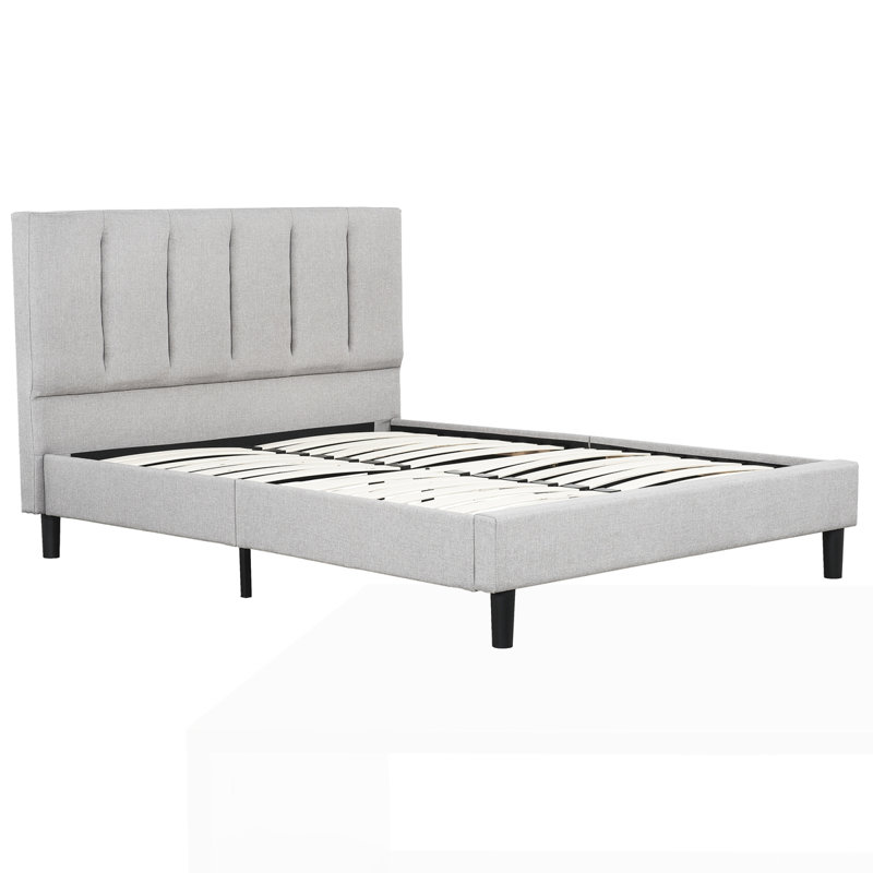Structure de lit plateforme tapissier, Double