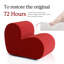 91cm Heart Sofa Upholstered Cotton Accent Chair