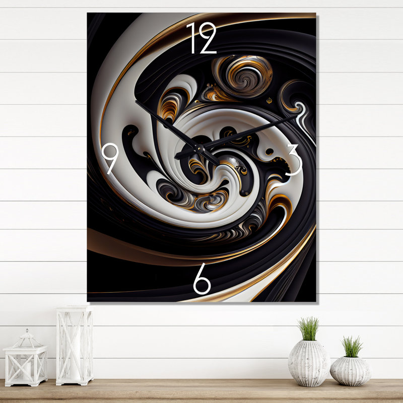 Ildefonsa - Horloge murale moderne abstraite, Grand