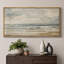 Œuvre verdâtre brun clair, images murales abstraites sur la plage côtière, impression numérique sur toile giclée sur toile-111653157-111653155