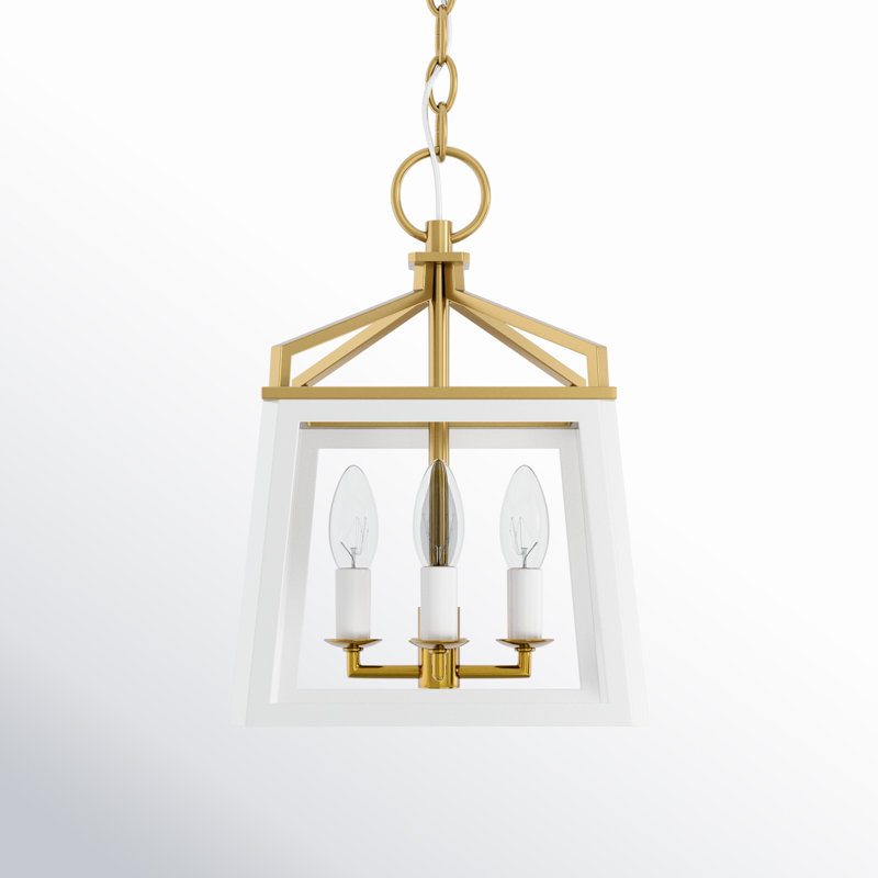 Carlow 4 - Light Chandelier, Matte White, 18.375" H x 13.5" W x 13.5" D
