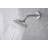 Ultra Faucets Twist Collection Shower Trim System: 6" Round Shower Head, Single Handle Set, Tub Spout & Rough-in Valve Included - Chrome Polished-92460918