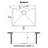 Ruvati Topmount Laundry Utility Sink 25 x 22 x 12 inch Rounded Corners Deep Stainless Steel