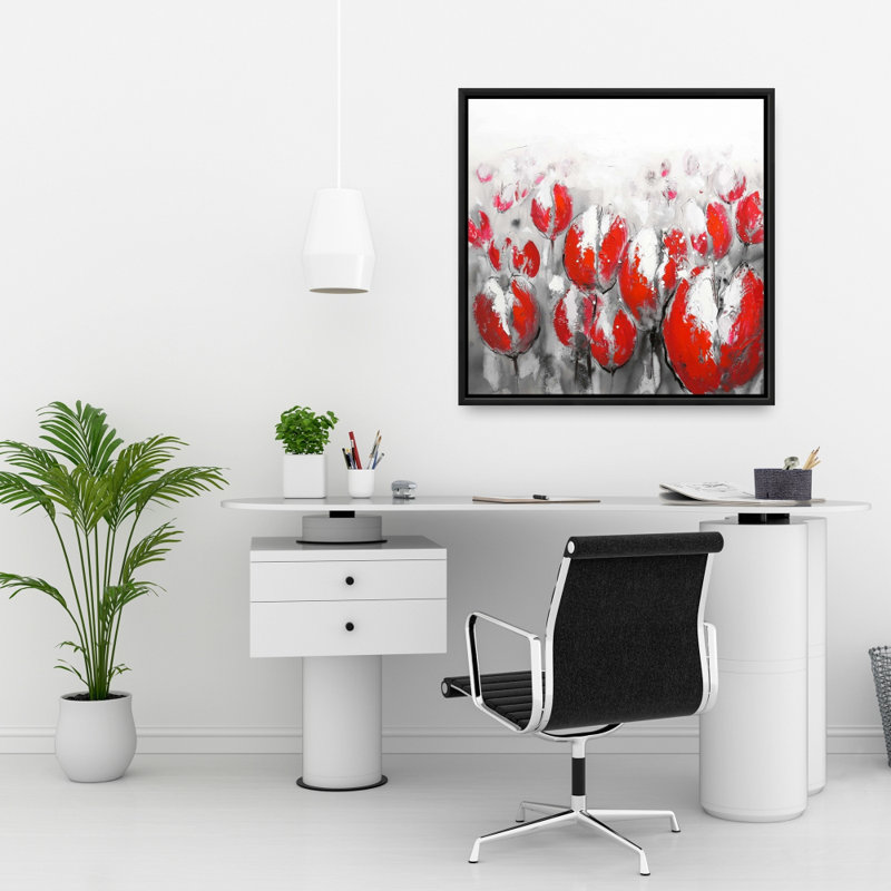 "Tulipes rouges abstraites"