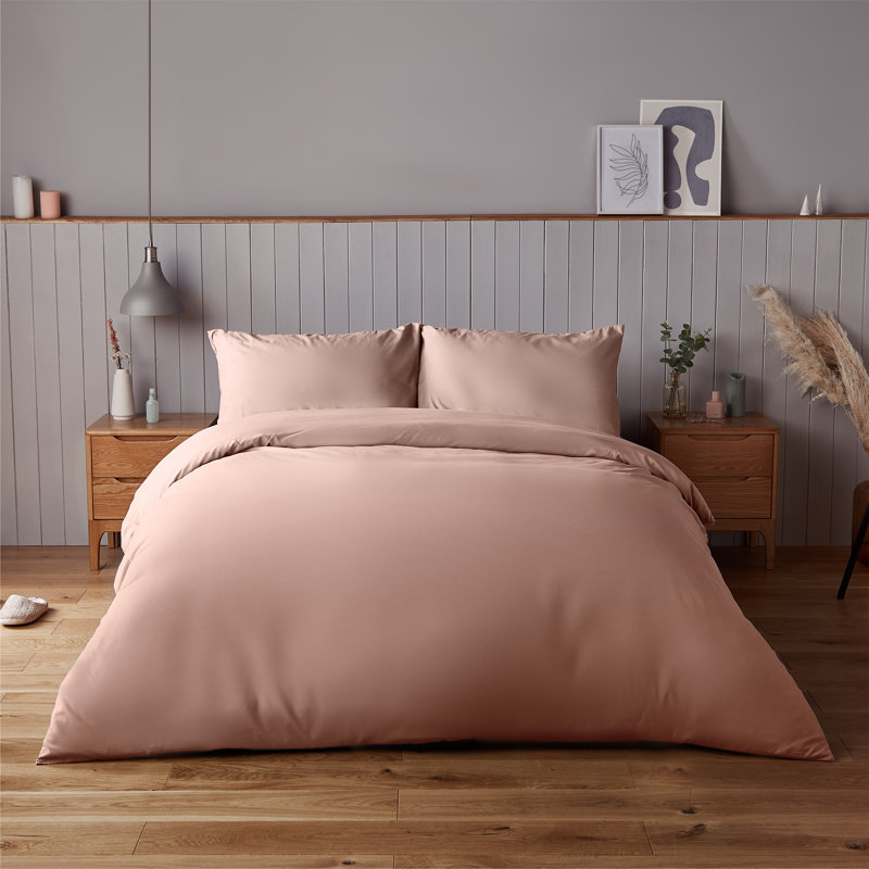 Silentnight Supersoft Duvet Set, Kingsize - 2 Standard Pillowcases, Pink