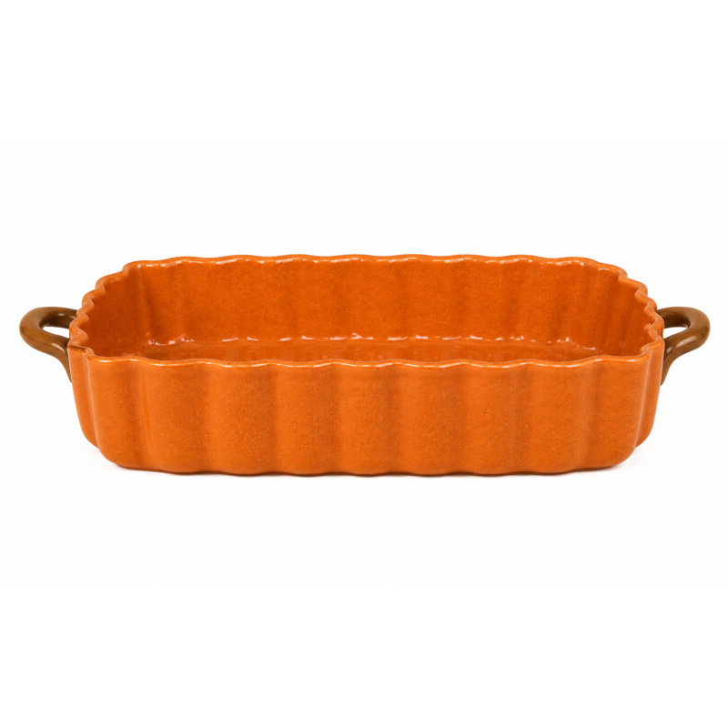 10 Strawberry Street Pumpkin Patch Rectangle Baker, Orange
