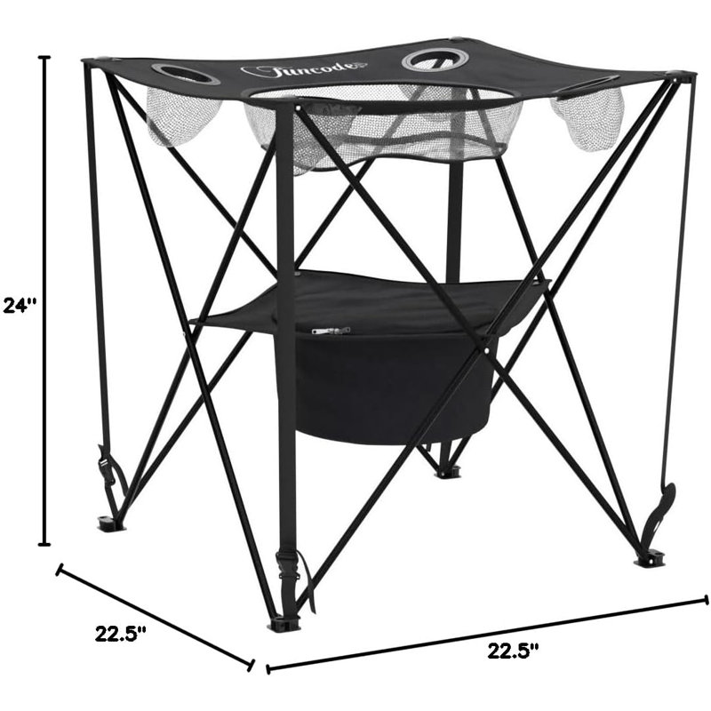 Square Foldable Outdoor Picnic Table , 4 " W 6 " D
