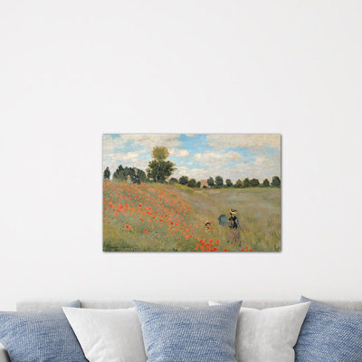 Reproduction d’art sur toile tendue "fromers sauvages, near argenteuil" par claude monet