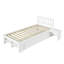 3ft wooden bed with bedside table and 2 drawers white-1174939768