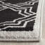 Tapis intérieur / extérieur géométrique noir / crème Gere-1107216417