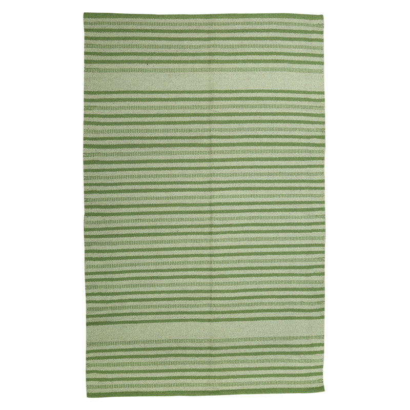 Bellavia Striped Cotton Hand Woven 140cm X 200cm Area Rug