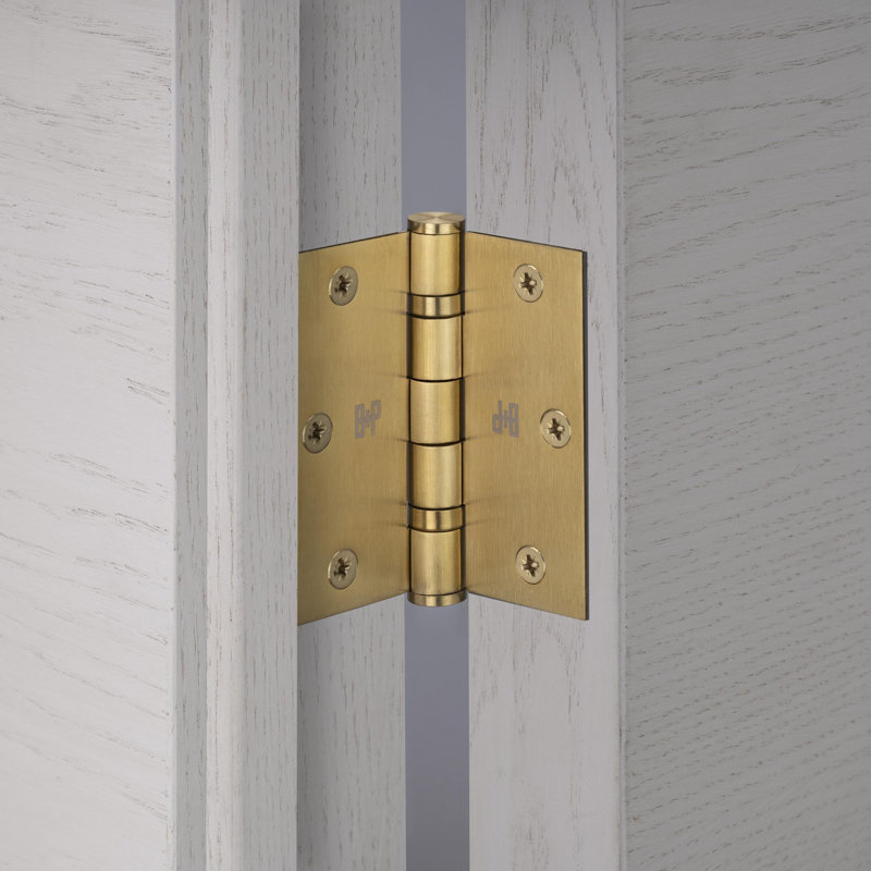 Door Hinge / 3.5 X 3.5 Inch, Brass
