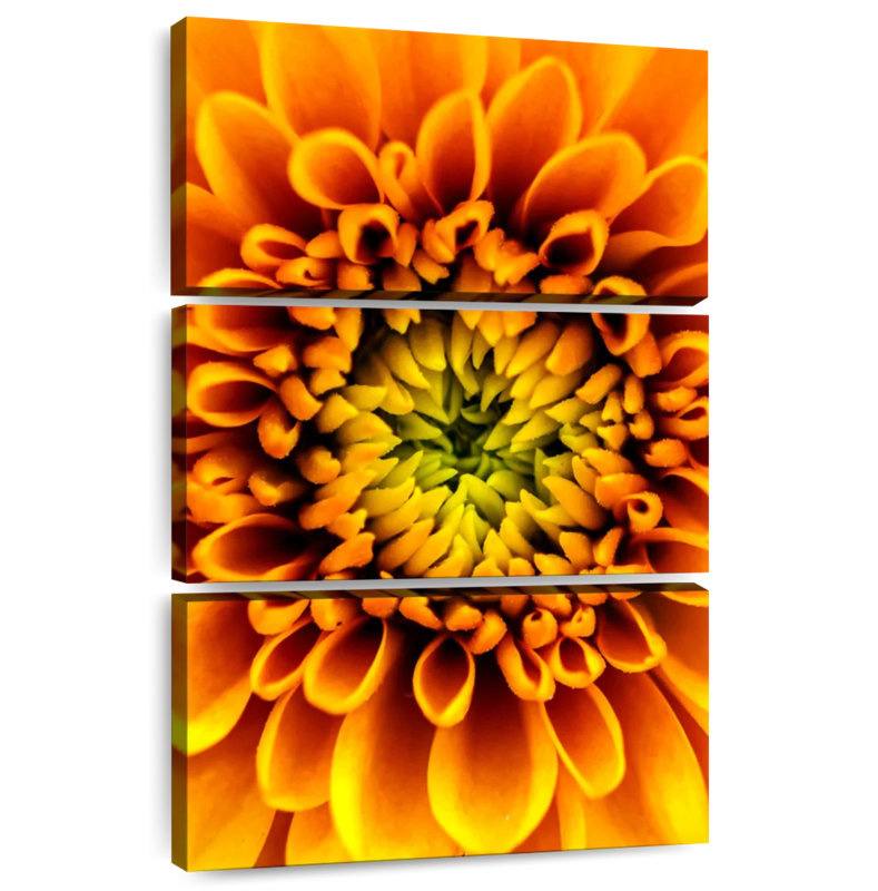 Harnek Yellow Orange Mum, 32" H x 20" W