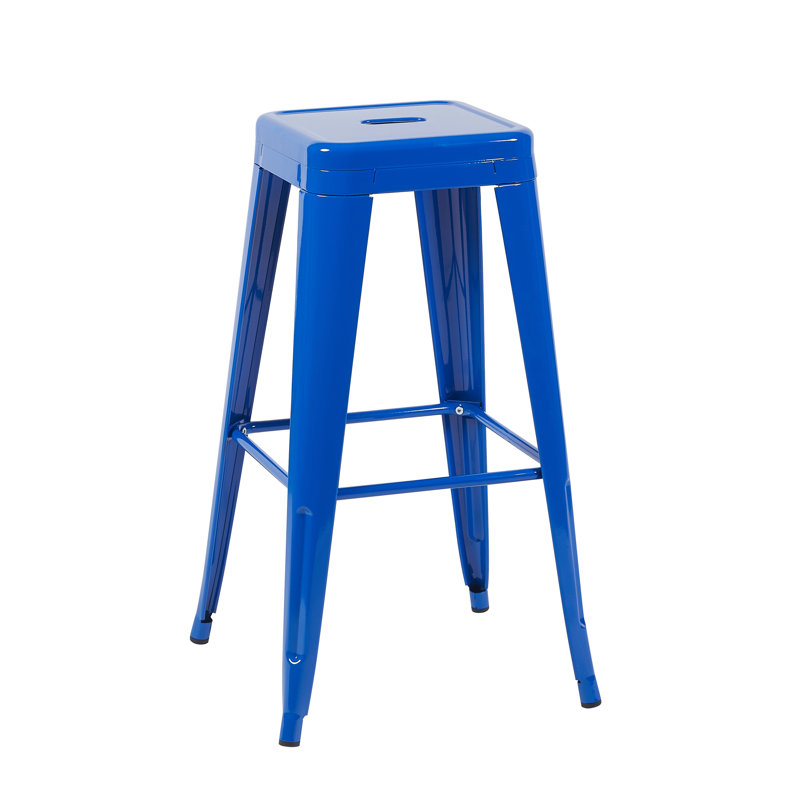 Tabouret à hauteur de comptoir 30 pouces, Bleu, Tabouret de bar (siège d’une hauteur de 30 po)