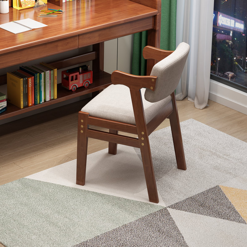 Bouirou Children's Chair with Ottoman, Brown