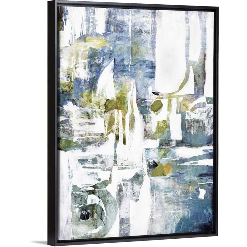 «Falling Sky II» par Alexys Henry, reproduction d'art graphique sur toile, H 26 po x l 20 po x P 1,75 po, Cadre flottant noir