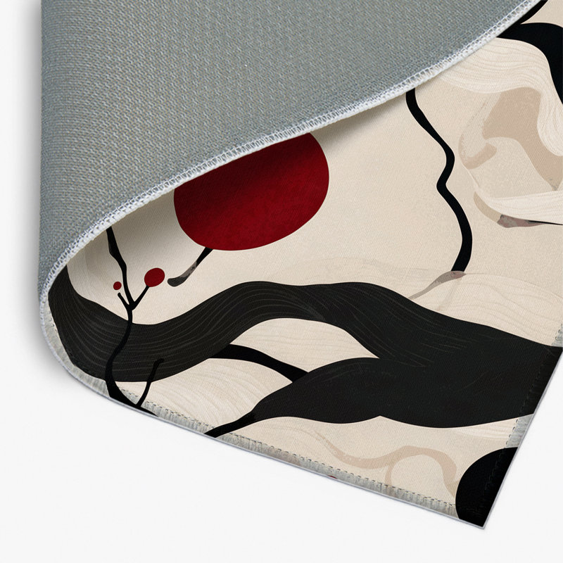 Tapis intérieur et extérieur Crimson Moon, Rectangulaire 2 pi x 3 pi