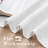 Linen Blended Textured Semi-Sheer Grommet Curtains - 37"/52" Widths Semi-Private & Light-Filtering Linen-Style Panels for Bedroom -299404336-299404358