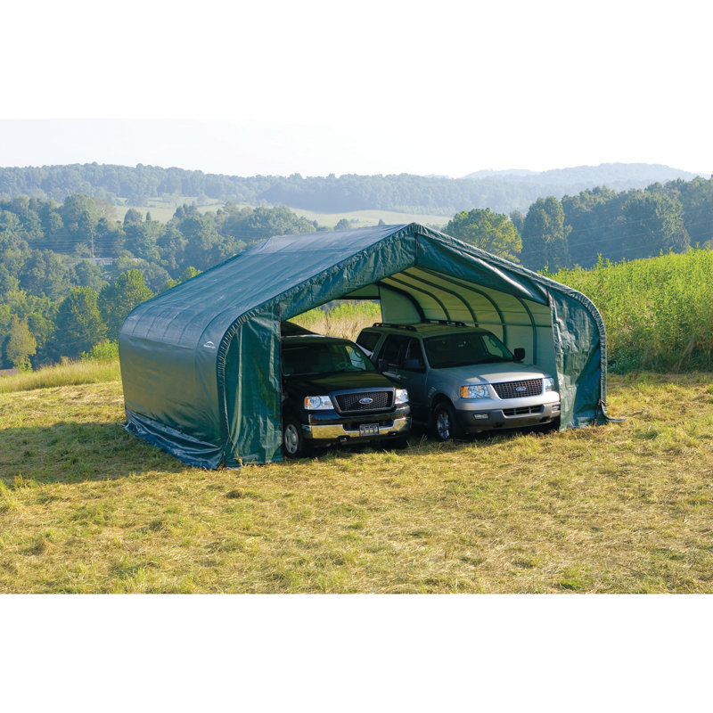 22' Ft. W x 24' Ft. D Garage, Green