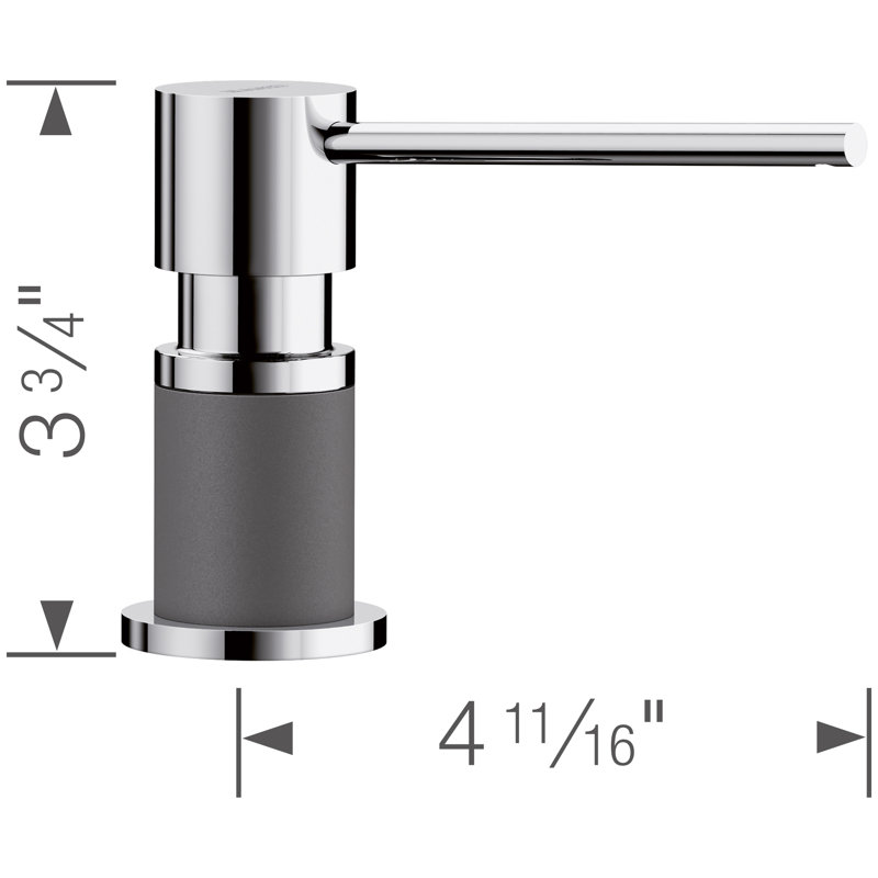 Distributeur de savon Lato, Cendre