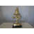 Andice Leapfrog bronze statue silver finish - Size: 12"L x 7"W x 19"H.