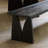 Black Solid Wood Bench-294772596