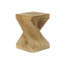 Table d'appoint Twist Shape, texture semblable au bois, couleur naturelle-362802551