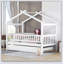 Wooden House Bed With Trundle-651404791