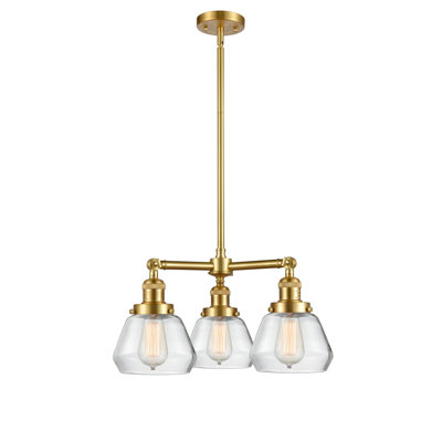 Lustre 3 lumières à abat-jour Chill
