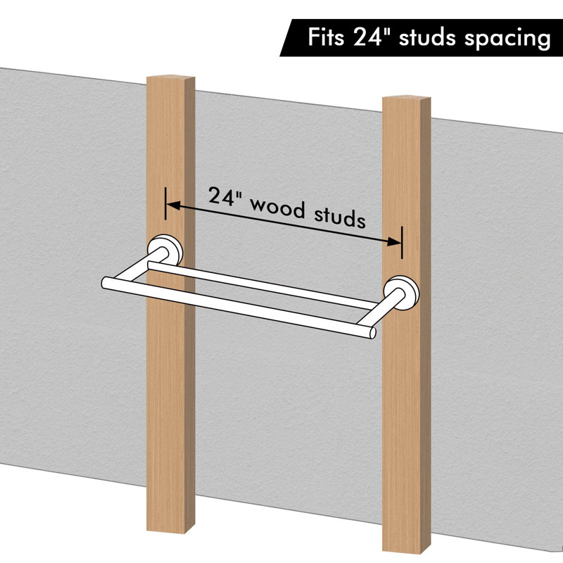 Elizebeth 65.3cm 2 Wall Towel Bar