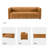 Claudio 83'' Genuine Leather Channel Tufted Sofa-71544570