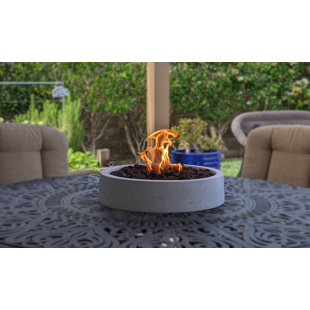 Stone Propane Outdoor Tabletop Fireplace