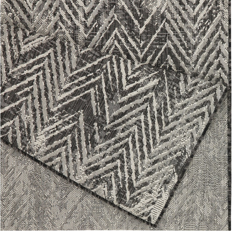 7 Ft. 10 In. X 3 Sunshine Gchar2011 Anthracite Area Rug, Polypropylene, , Stain , For Indoor/Outdoor Leisure, & Pet Approved 7'10" 10'3", Indoor And Outdoor Playful Moments,