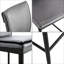 Tabouret de bar en cuir Chetna-149627990