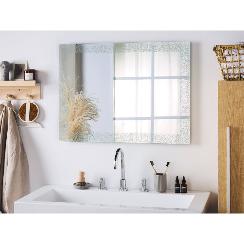 Petronella Glass Flat Wall Mirror