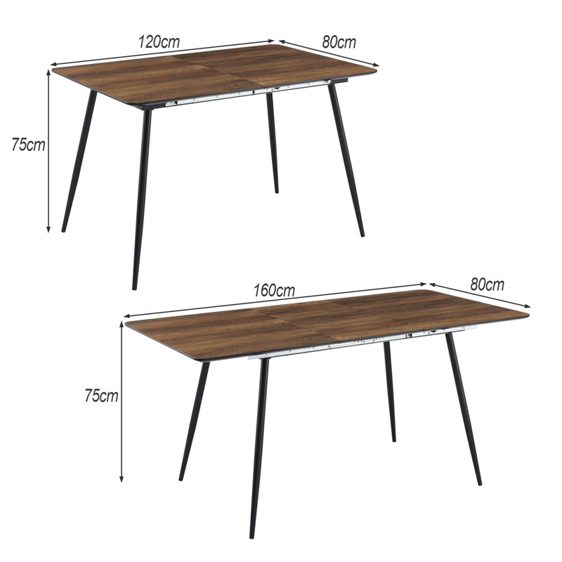 Argie Rectangular 75Cm L Dining Table