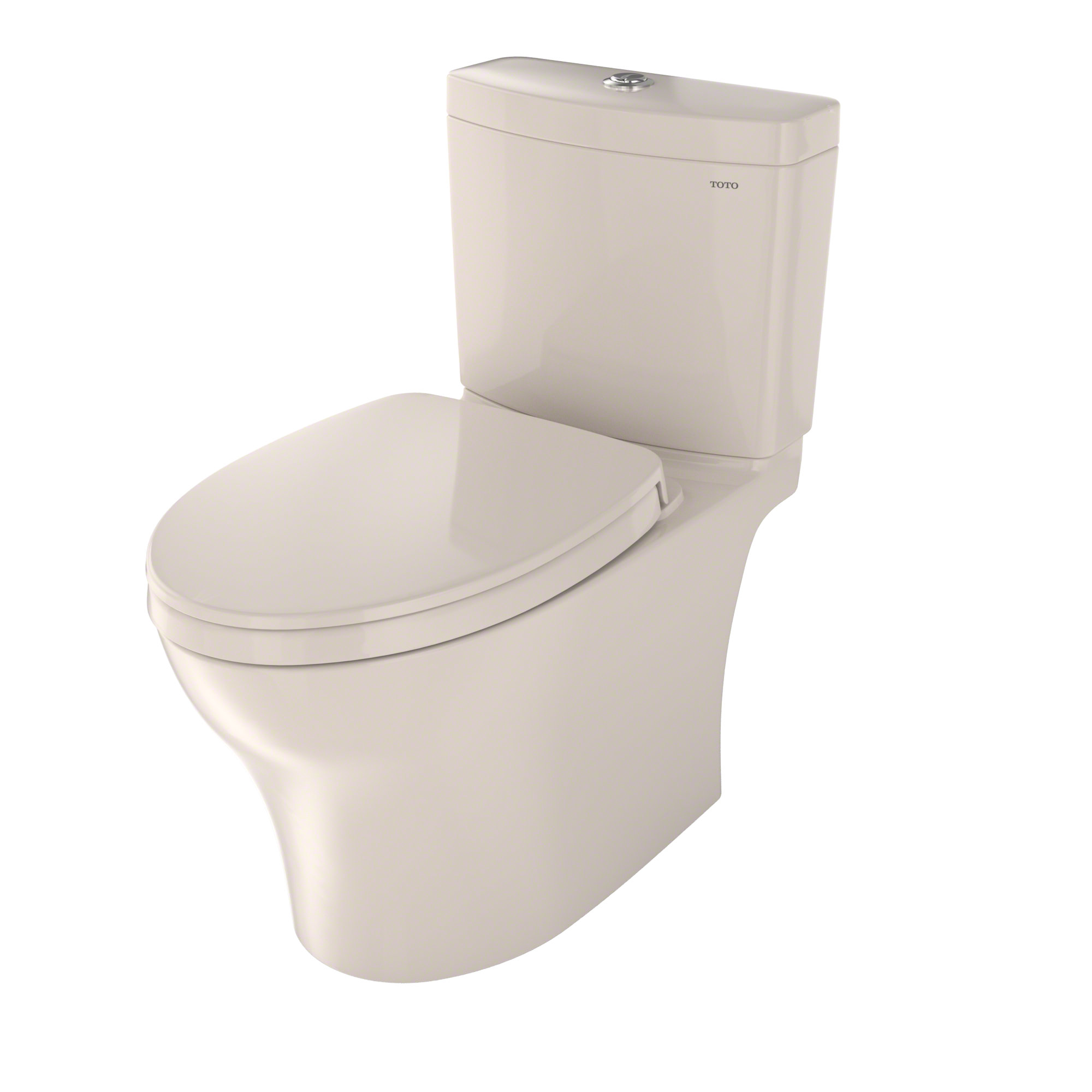 Aquia® IV Dual-Flush Elongated Two-Piece Toilet (Seat Included), Sedona Beige, Top