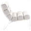 Chaise rembourrée en acrylique Ivory In Stylish Burles