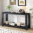 Distinctive Features Of A Minimalist Console Table With Bottom Shelf And Four Legs, Suitable For Entryway, Hallway, Living Room, Foyer, Corridor-513188512