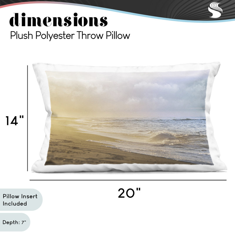 Coussin décoratif imprimé Gentle Seaside Breeze, design par Marcus Prime