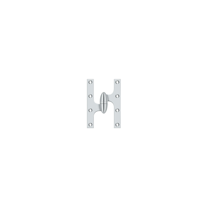 Hinge, Polished Chrome, Left Hand