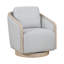 Mobilier de salon gris gris, fauteuil de salon pivotant 1pc