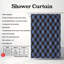 Rideau de douche Plaid Blue - Premium-1890357745