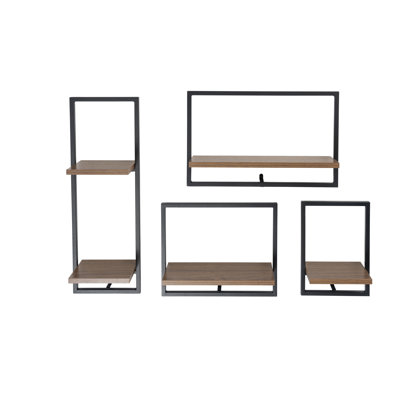 Ensemble de 4 tablettes murales flottantes