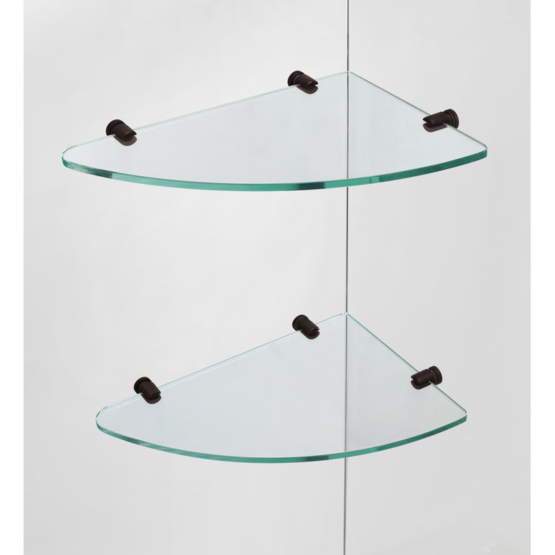 Nautis GS 36 x 72 Hinged Completely Frameless Shower Door, Bronze, Frosted