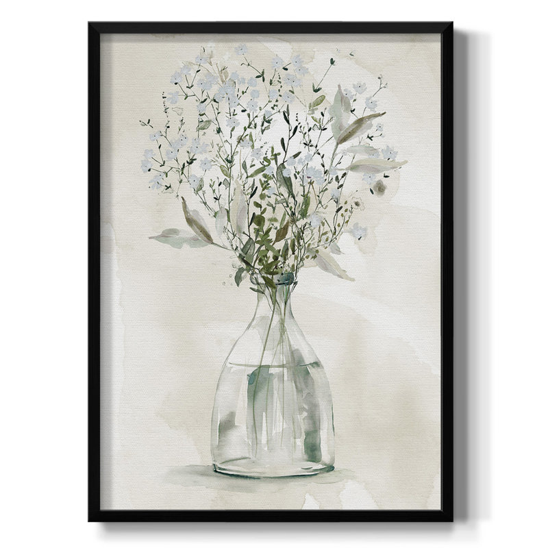 " Abstract Neutrality I ", Black Framed Canvas, No Mat